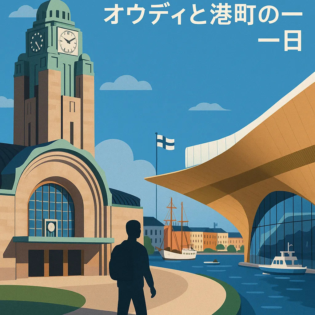 6月のヘルシンキ中央駅から歩く、オウディと港町の一日